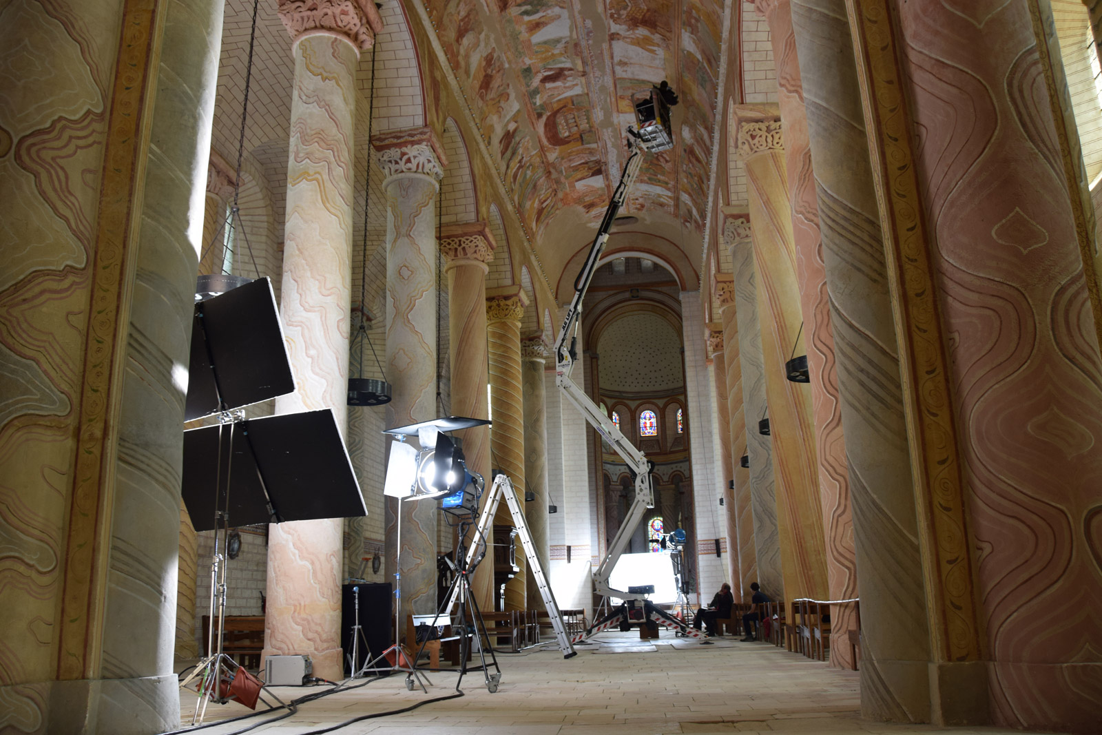 Tournage à Saint-Savin